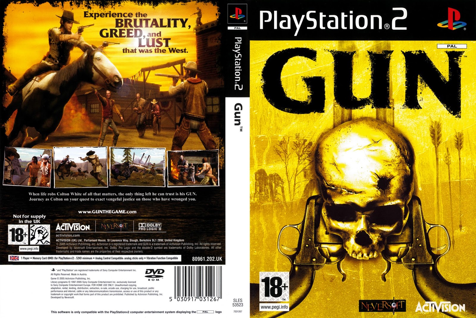 Gun Playstation 2 Ultra Capas